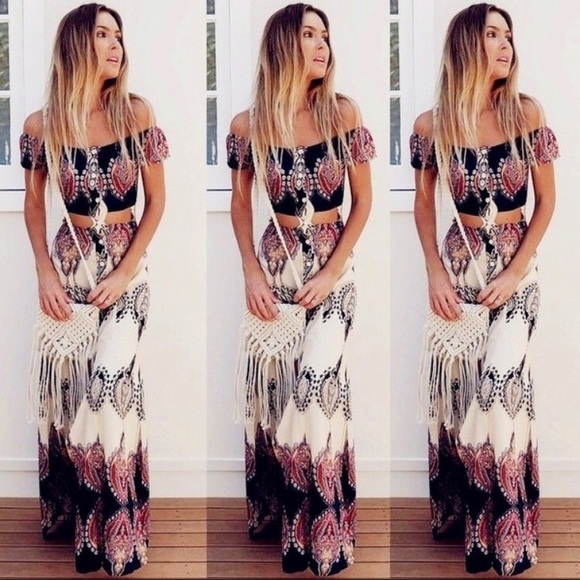 Kar’s Boutique Dresses & Skirts - Bohemian Crop & Skirt